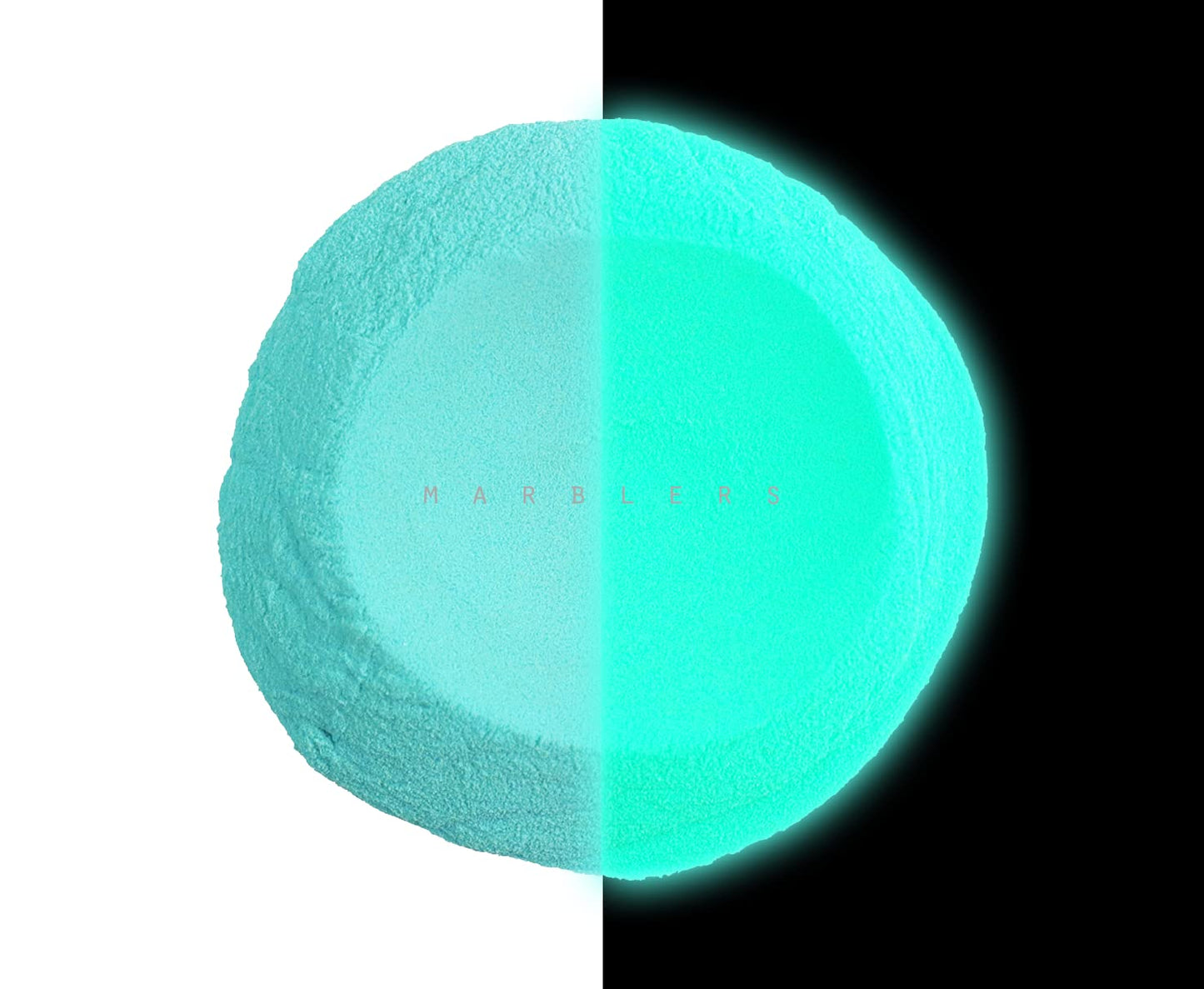 MARBLERS Glow-in-The-Dark Powder [Glow Lagoon] 0.28oz (8g) | Matte| Dye | Pigment | Non-Toxic | Vegan | Cruelty-Free | Eyeshadow, Nail Polish, Nail