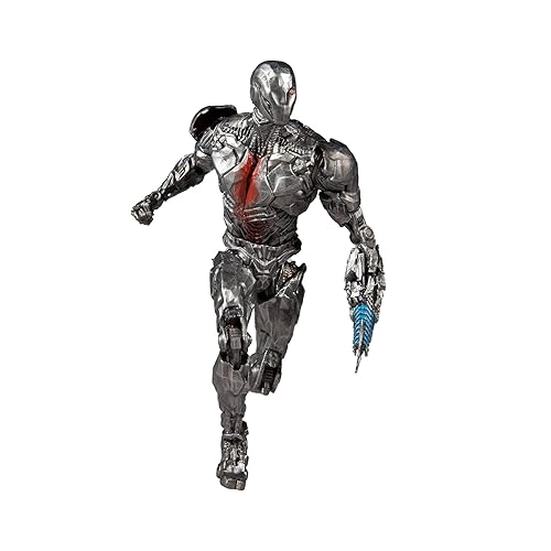 DC Comics Mcfarlane Toys Justice League Movie Cyborg Helmet Exclusive Tmp 15097 Action Figure 7 inches,Kids Age 12+, Multicolor