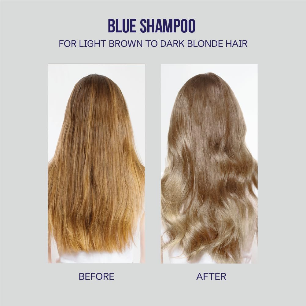 OLIGO PROFESSIONNEL - Blacklight Blue Shampoo - Sulfate-Free Blue Shampoo for Blonde and Color Hair - Revive Treated Hair - Refreshes Faded Highlights