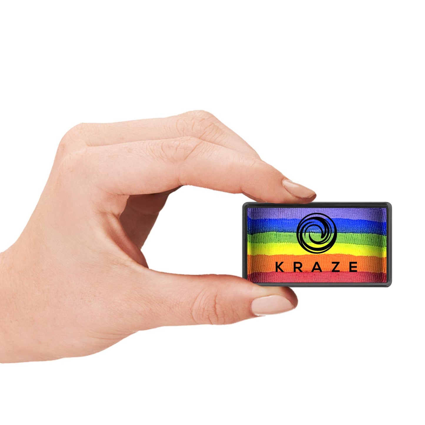 Kraze FX Dome Stroke - Essential Rainbow (25 gm), Professional 1-Stroke Split Cake, Hypoallergenic, Non-Toxic, Water Activated Face & Body Painting
