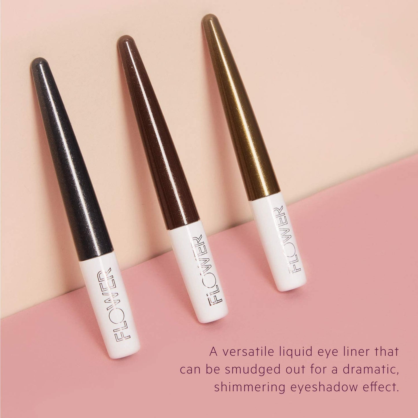 FLOWER BEAUTY Liquid Kajal Blendable Eyeliner | EYE Liner meets Eyeshadow | Rich, Intense Color | Straight Line or Smolder Blend | Jaded