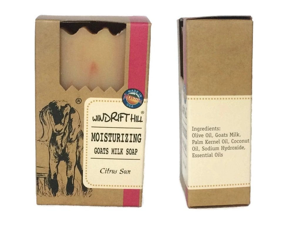 Windrift Hill Citrus Sun Moisturizing Goats Milk Soap Beauty & Personal Care Windrift Hill