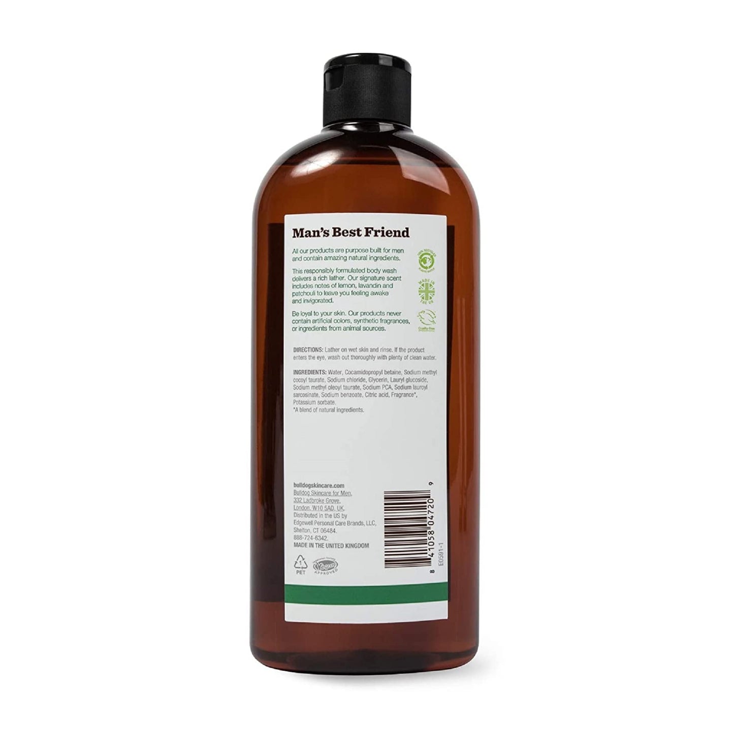 Bulldog Mens Skincare and Grooming Original Body Wash, 16.9 Ounce