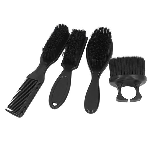 ZJchao 4pcs Men Beard Brush Set, Reinforced Nylon Hair Beard Styling Brush Set Ergonomic Handle Comb Brush Men Beard Brush Kit Beard Grooming Tools Beauty and Personal Care ZJchao