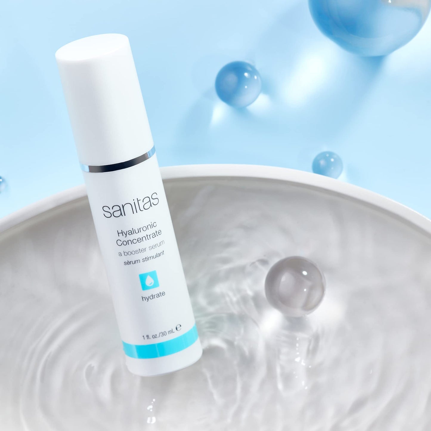 Sanitas Skincare Hyaluronic Concentrate, Companion Serum, 1 Ounce