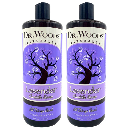 Dr. Woods Lavender Liquid Castile Soap - Castile Soap with Pure Lavender Oil, Body Wash for Men and Women, Natural Cleanser for Face, Hands, and Body Beauty & Personal Care Dr. Woods