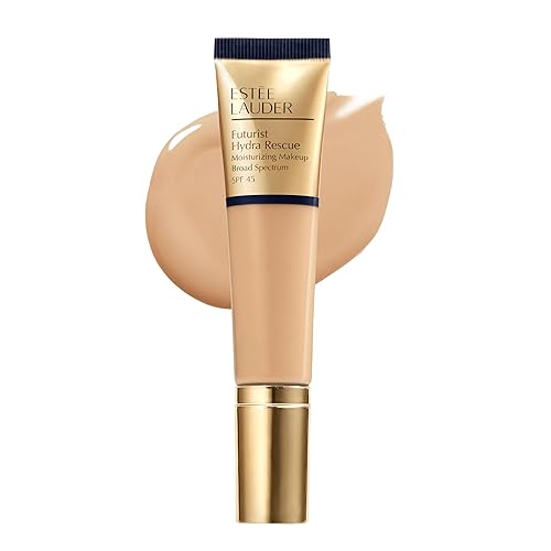 Estée Lauder Futurist Hydra Rescue Moisturizing Foundation Makeup SPF 45 for a 12-Hour Glow, 1.2 Fl Oz, 3W1 Tawny