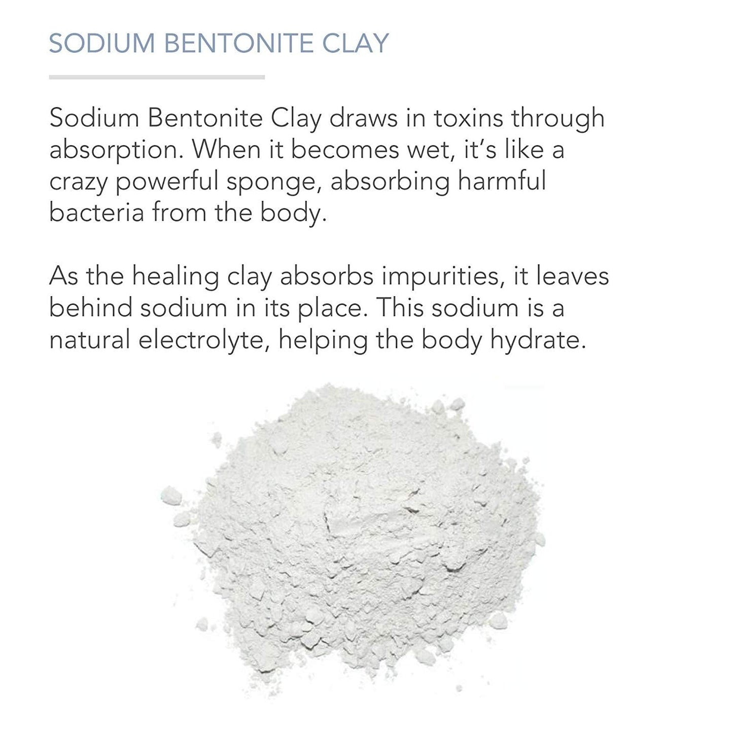 Pure Body Naturals Bentonite Clay Powder for DIY Detox Body & Face Mask, Pure Indian Healing Clay for Deep Pore Cleansing and Armpit Detox for Women Beauty and Personal Care Pure Body Naturals