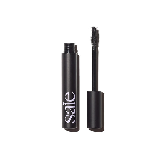 Saie Mascara 101 - Lash Lengthening Mascara for Thick, Bold, Lifted Lashes - Buildable Eye Makeup Formulated to Strengthen and Condition with Rich