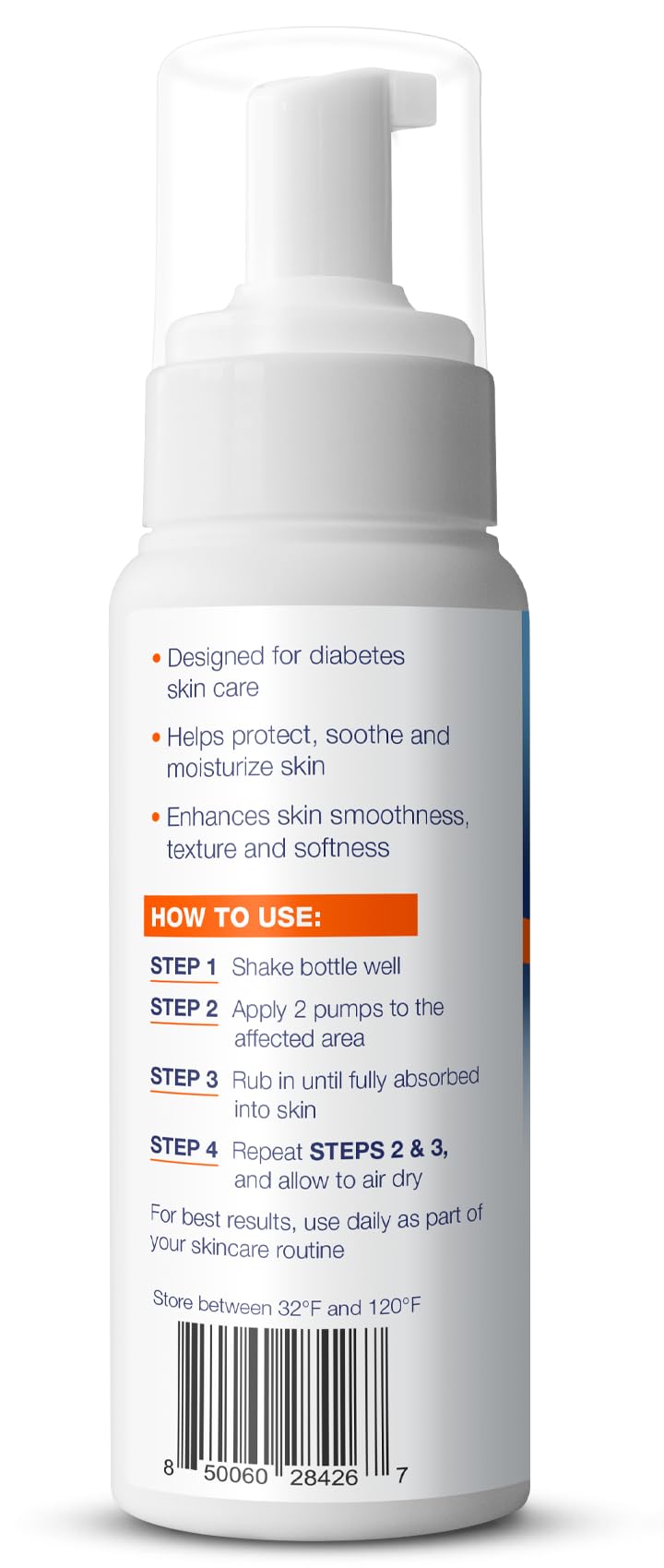 Theraworx Moisturizing Skin Care Foam, Made for People with Diabetes - 7.1 oz - 1 count