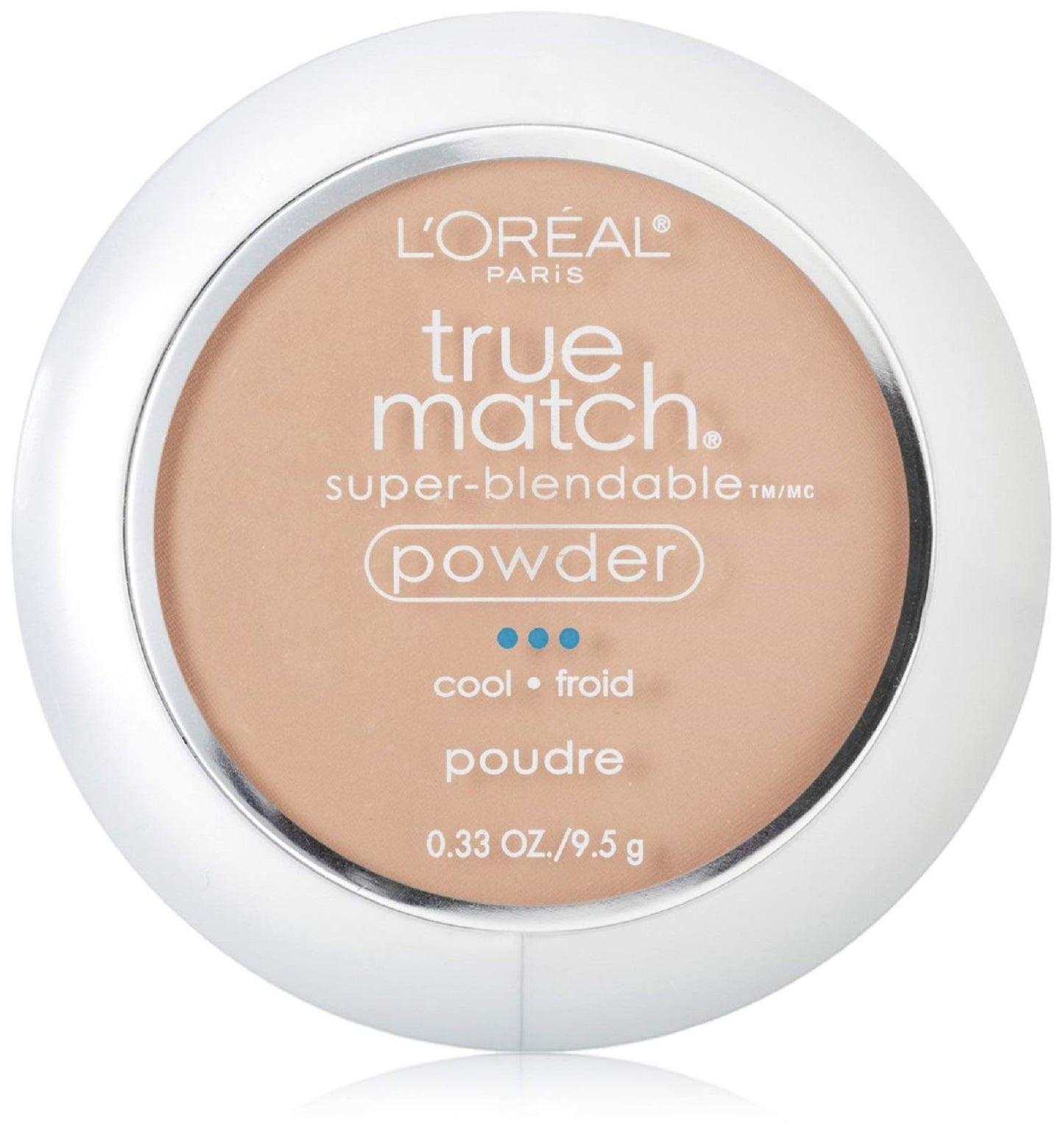 L'Oreal True Match Powder, Natural Ivory [C2], 0.33 oz (Pack of 2)