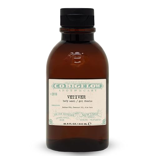 C.O. Bigelow Iconic Collection Vetiver Body Wash, Scented Shower Gel with Coconut Oil and Aloe Vera, 10.5 fl oz Beauty & Personal Care C. O. Bigelow