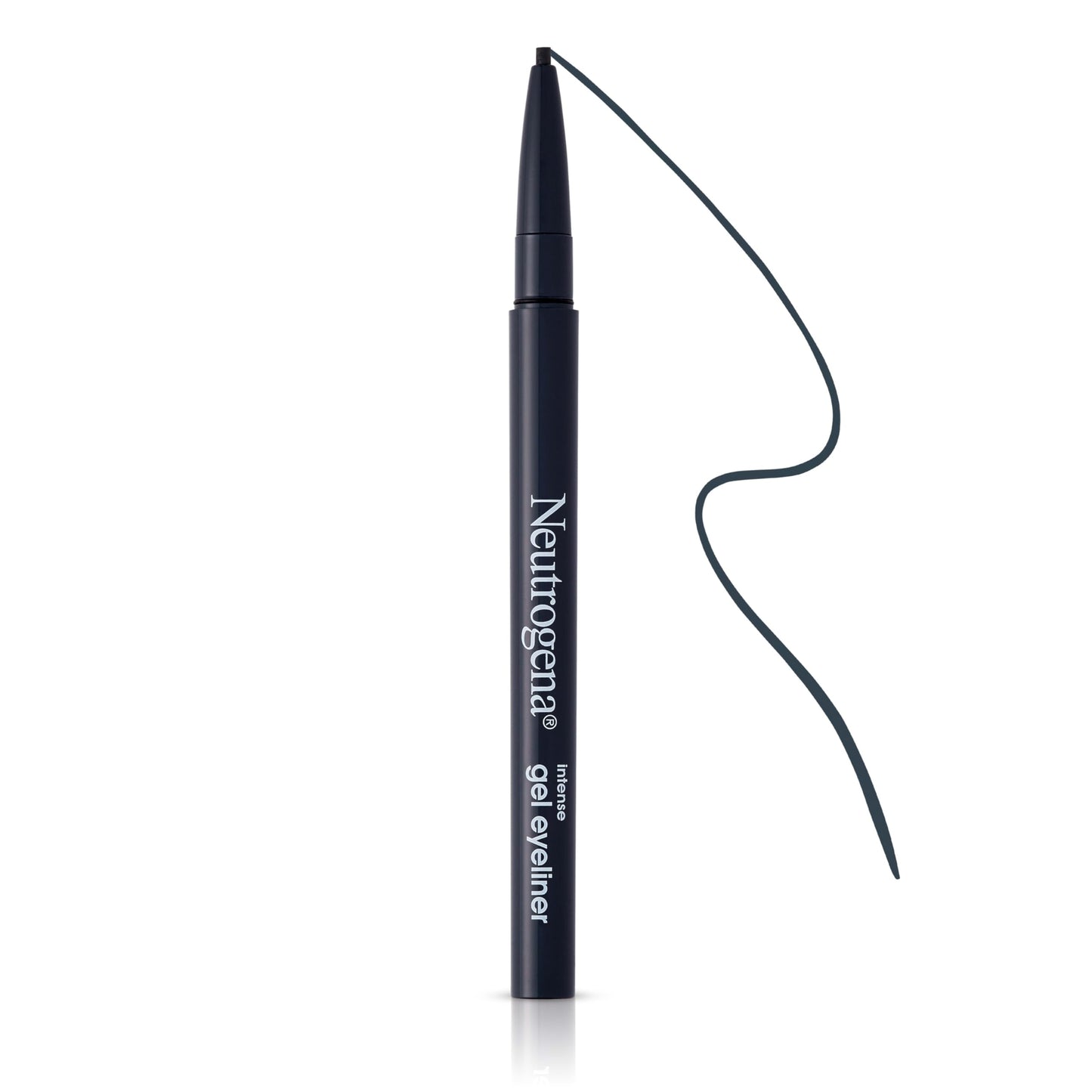Neutrogena Intense Gel Eyeliner, Eye Makeup with Antioxidant Vitamin E, Bold Precision Eyeliner, Smudge- and Water-Resistant, Smokey Gray, 0.004 oz