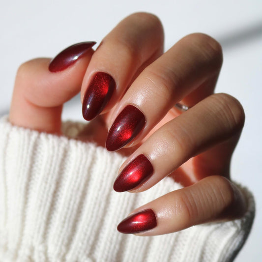 Glamnetic Press On Nails - Silent Night | Short Almond White Fake Nails with 3D Silver Foil in a Glossy Finish | 15 Sizes - 30 Nail Kit with Glue Beauty and Personal Care Glamnetic Default Title