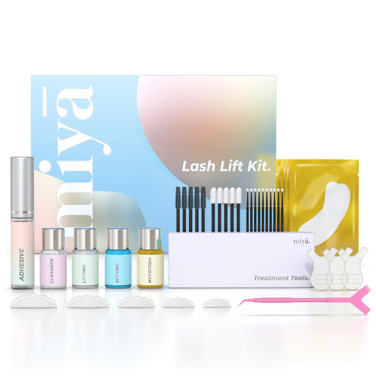 Keratin Lash Lift Kit | Eyelash Perm Kit | Semi-Permanent LVL Curling & Lifting Eyelashes | Lasts Up to 6 Weeks | Includes All Tools | Home & Salon