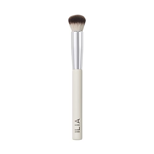 ILIA - Complexion Brush | Liquid + Cream Complexion Product Brush Made with FSC Certified Wood, Aluminum, + Soft, Vegan Bristles | Expertly Crafted |