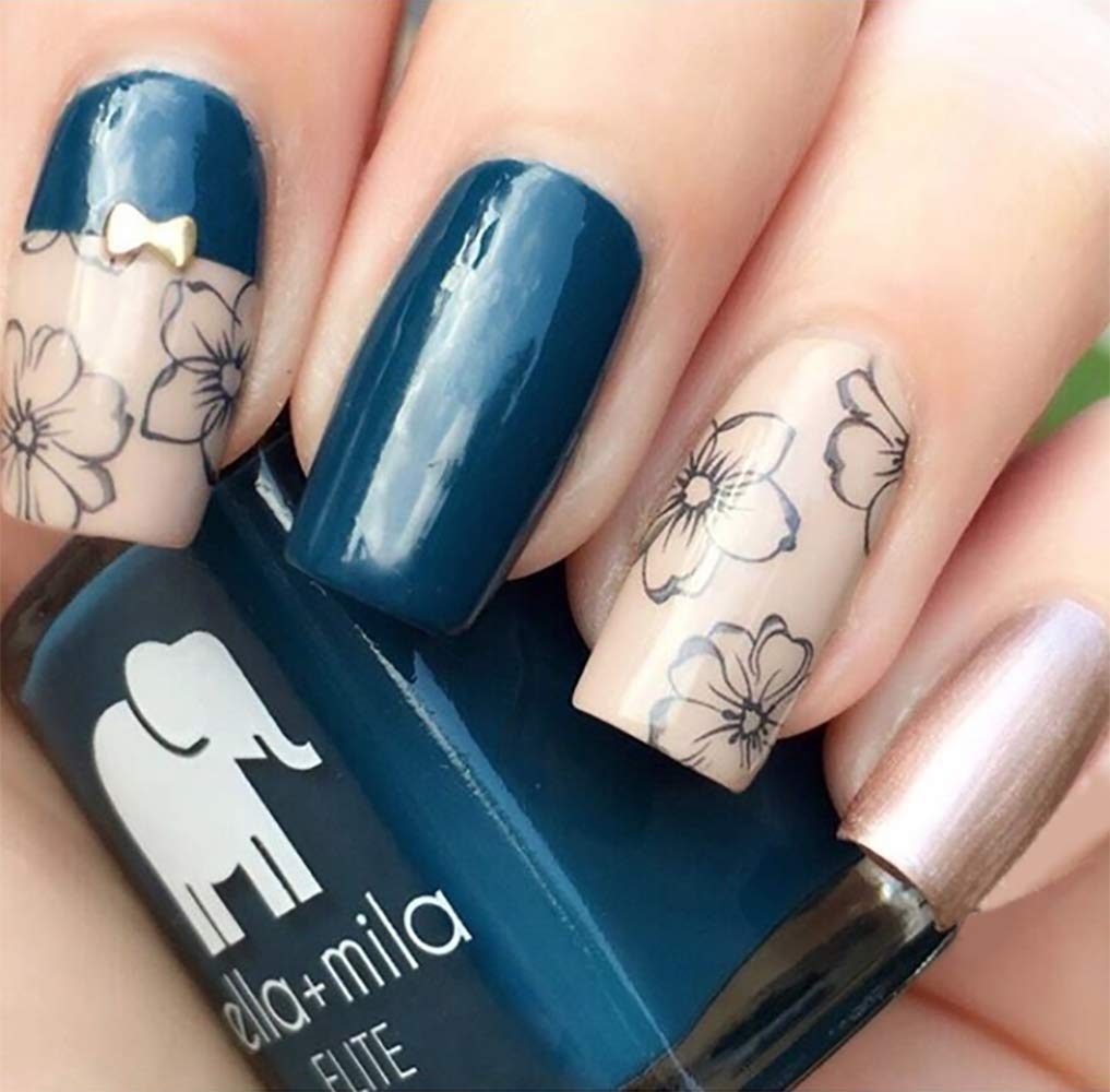 ella+mila Professional, Quick Dry, Long-Lasting & Chip-Resistant Blue Nail Polishes (Mediterranean Mist - 0.45 fl oz) Beauty & Personal Care ella+mila