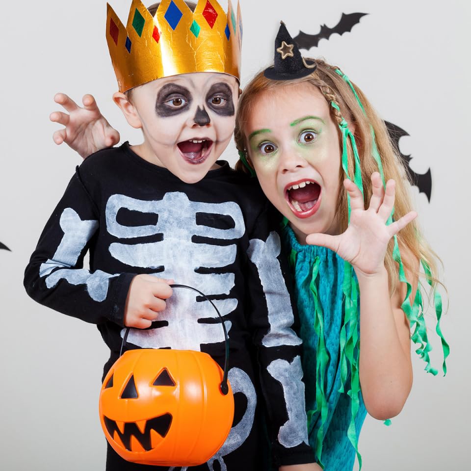 Happyyami 2pcs Mini Witch Hat Fascinators Women Girl Hat Hair Clips Hairpins Cute Barrettes Black