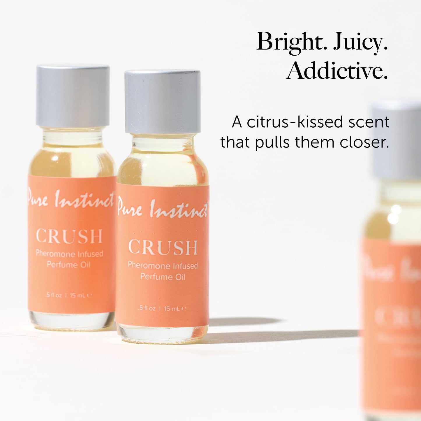 Pure Instinct CRUSH The Original Pheromone Infused Essential Oil Perfume Cologne - For Her Women - TSA Ready (Dropper Bottle 0.5 Fl. Oz./15mL) Beauty & Personal Care Pure Instinct