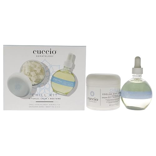 Cuccio Somatology Chill Kit - Gently Exfoliates - Soothes and Hydrates Skin - for Yourself or Loved Ones - Paraben Free - Includes Cooling Body Scrub Beauty & Personal Care Cuccio