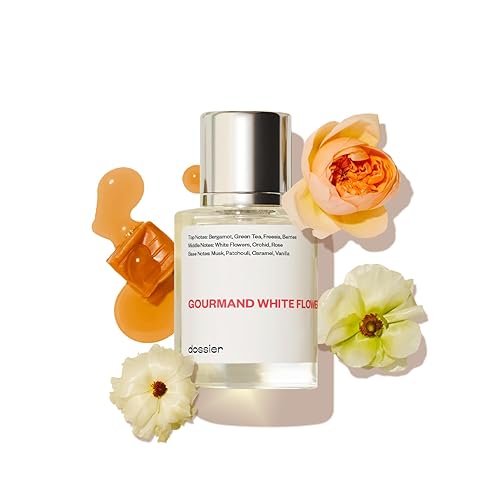 Dossier - Gourmand White Flowers - Eau de Parfum - Inspired by Viktor&Rolf's Flowerbomb - Perfume Luxury - Pure Infused - Paraben-Free - Vegan -