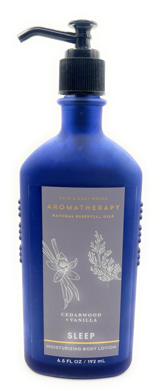 Bath and Body Works Aromatherapy Sleep Cedarwood + Vanilla Moisturizing Body Lotion- 6.5 fl. oz / 192 ml
