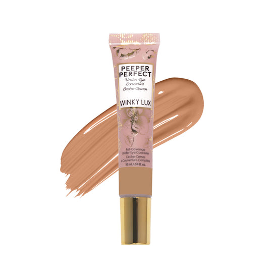 Winky Lux Peeper Perfect Under Eye Concealer, Makeup & Eye Brightener, Full Coverage Concealer for Dark Circles, Color Corrector & Eye Primer