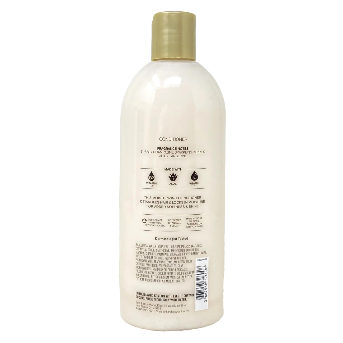 Bath & Body Works Champagne Toast 2 Pack Moisturizing Conditioner Bundle with a Himalayan Salts Springs Sample Soap