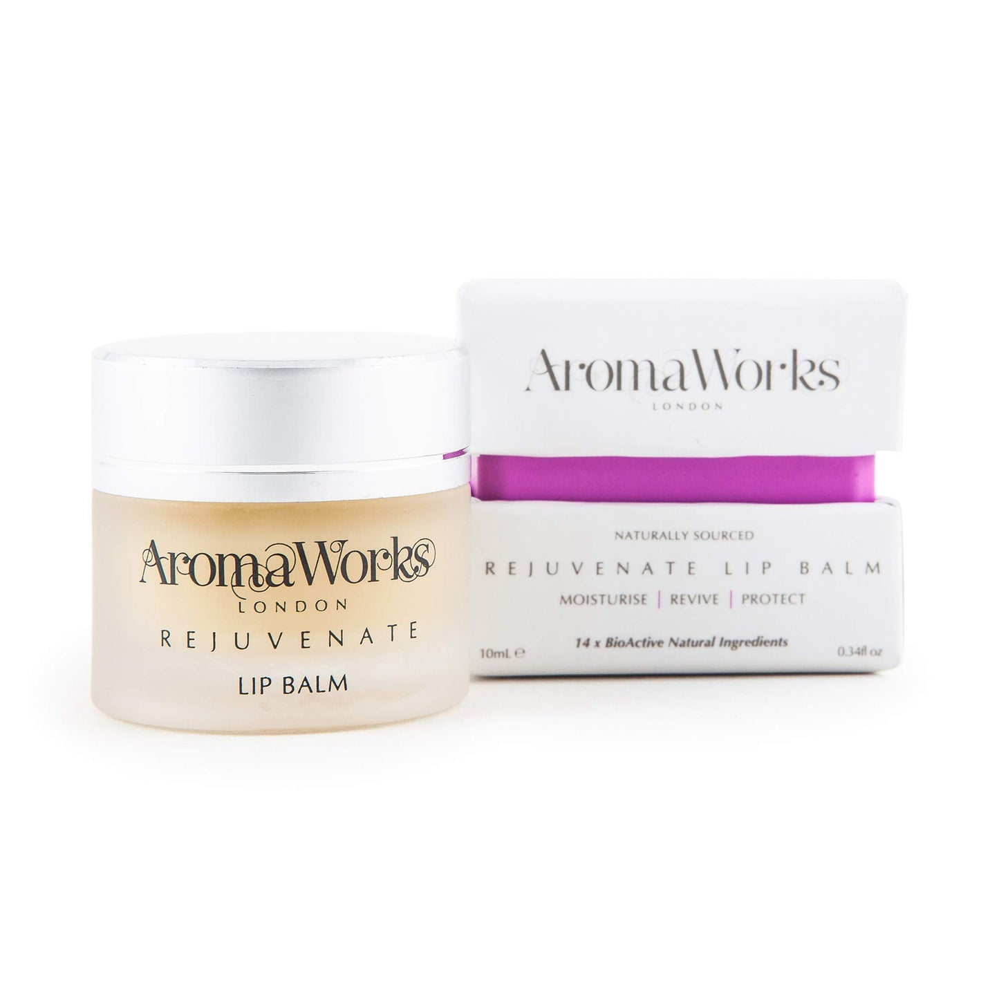 AromaWorks London Rejuvenate Lip Balm - Highly Moisturising Treatment For Lips - Protects Against All Weather Conditions - Contains Jojoba Wax, Shea Beauty and Personal Care AromaWorks London