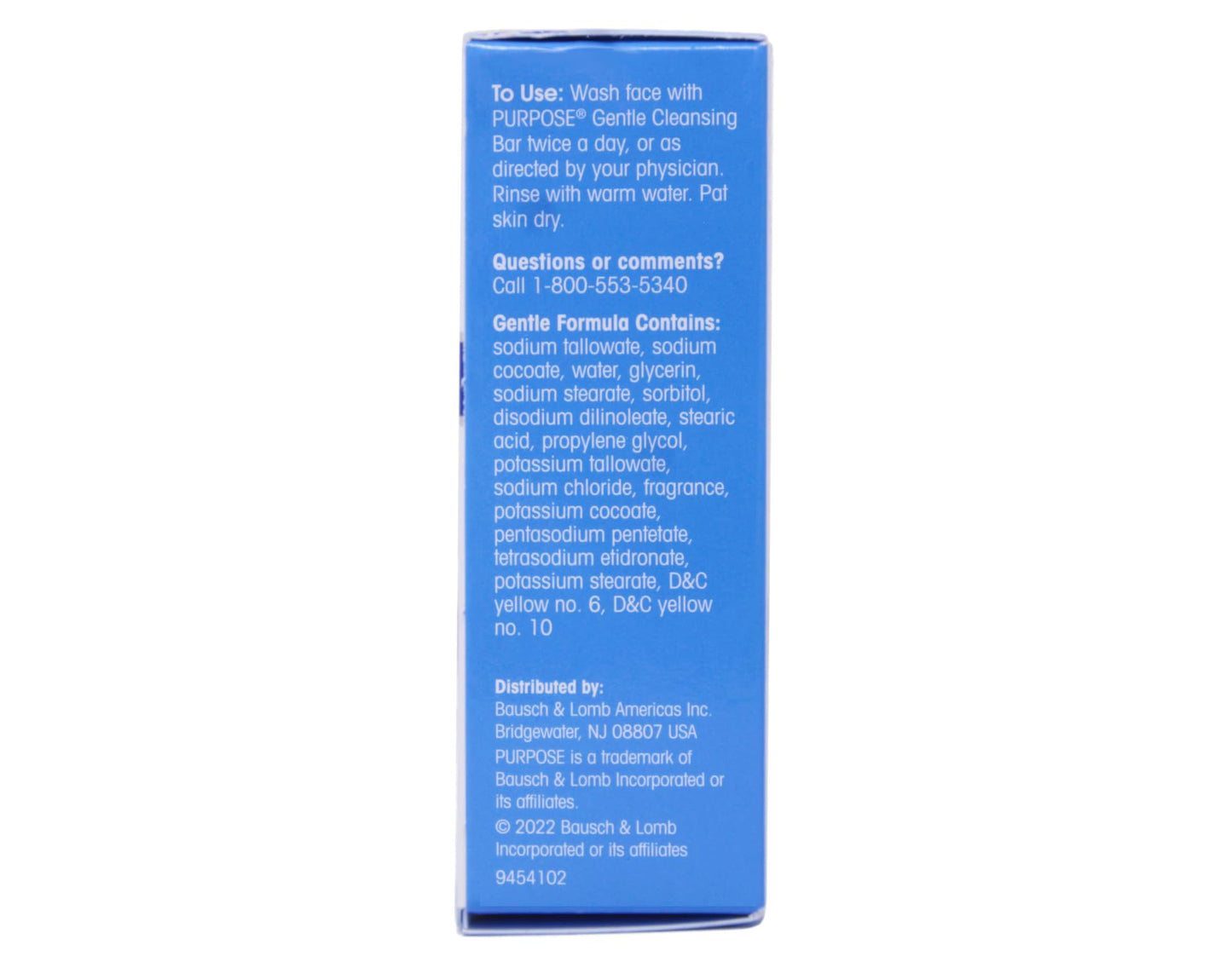 Purpose Gentle Cleansing Bar, Developed with Dermatologists, Clinically Shown to Be As Gentle As Water, All Skin Types, for Sensitive & Dry Skin