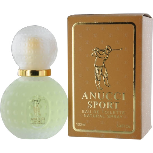 Anucci Sport Eau de Toilette Spray, 3.4 Ounce