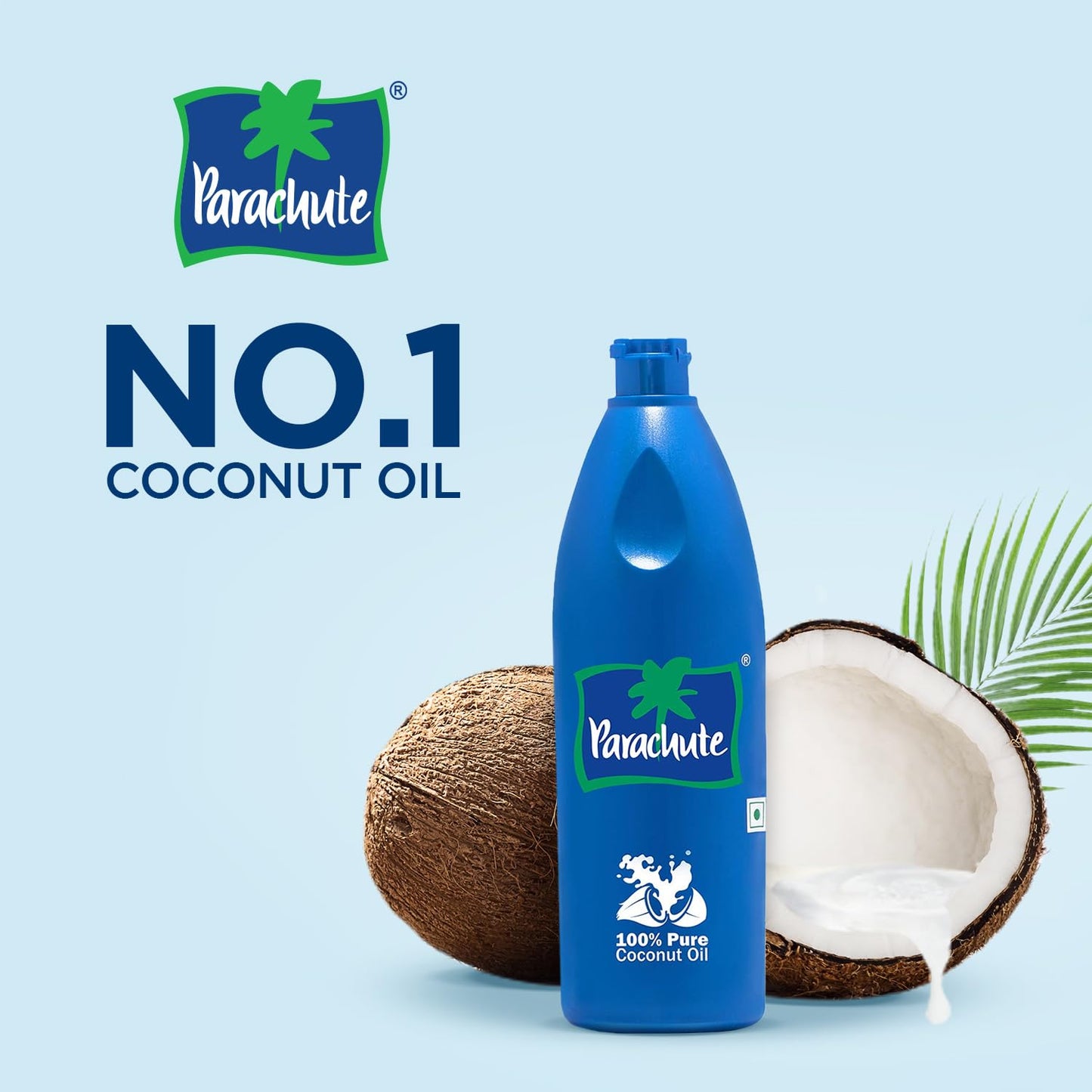 Parachute 100% Pure and Natural Unrefined Coconut Oil | No Chemicals & Added Preservatives | 18.8 fl oz