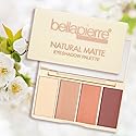 Bellapierre Natural Matte Eyeshadow Makeup Palette | Highly Pigmented, Long Lasting and Blendable | 4 Matte Shades | Hypoallergenic and Paraben-Free |