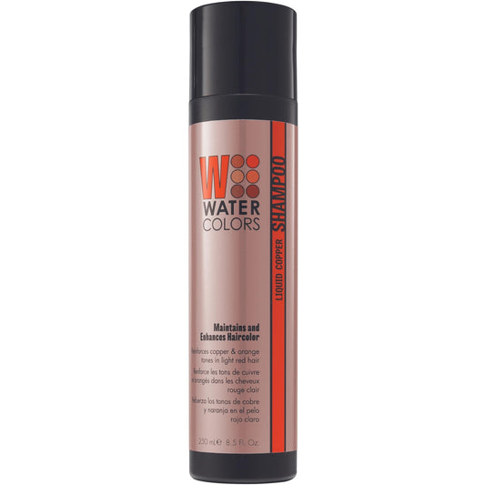 Watercolors Color Depositing Shampoo, Semi Permanent Hair Color 8.5 oz - LIQUID COPPER