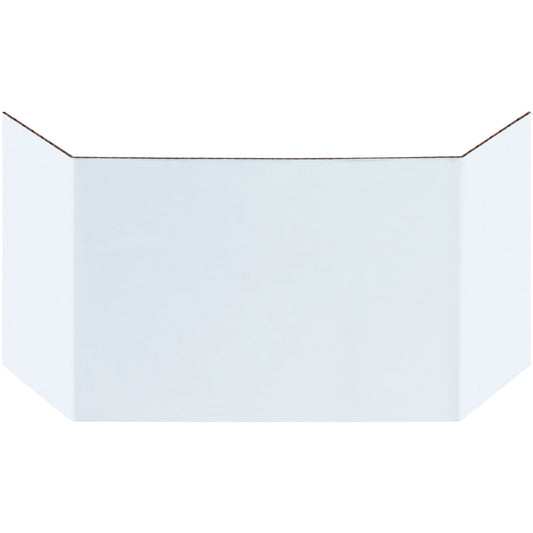 Aviditi Corrugated Cardboard Bin Dividers, 6", White, Case of 100, For Warehouse, Garage and Home Organization