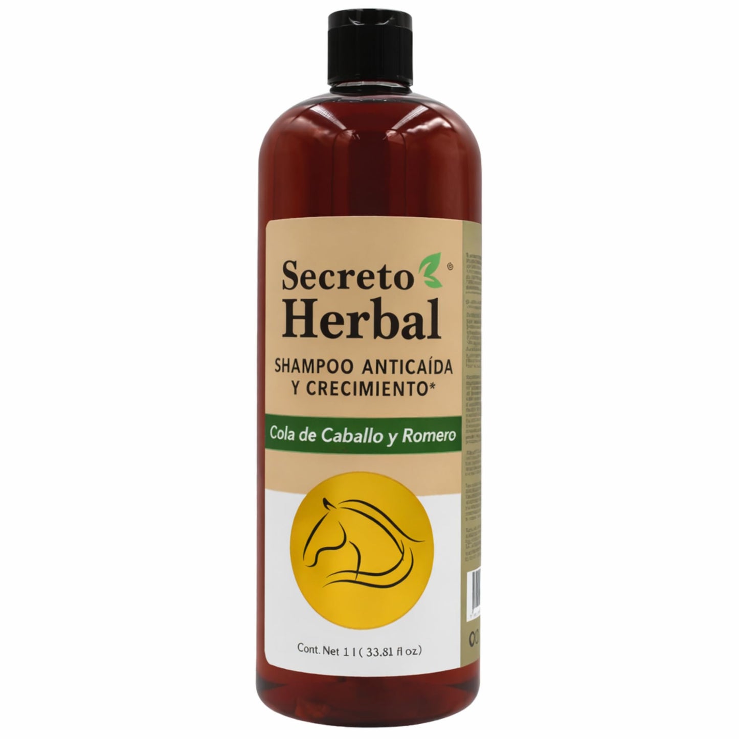Secreto Herbal Shampoo & Conditioner Set 1L Each - Cola de Caballo, Romero & Jalea Real Hair Growth & Strengthening System, Anti-Breakage & Nourishing