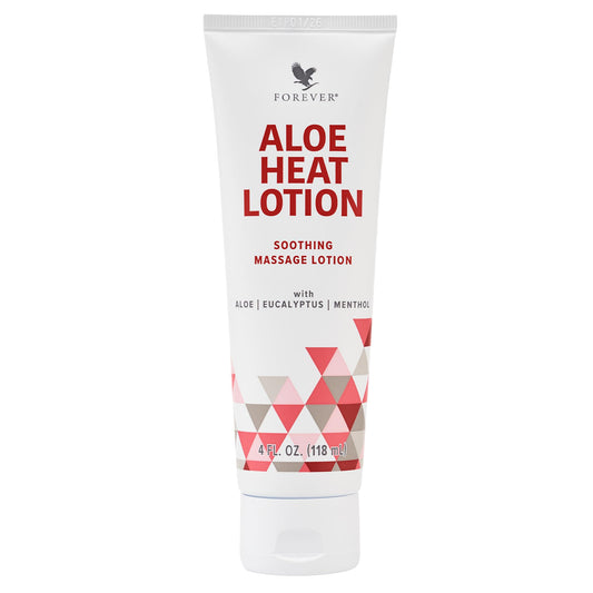 Forever Living - Aloe Heat Lotion with Menthol and Eucalyptus Fragrance, Comfort and Skin Nourishment, Vegan-Friendly Formula, 4 fl oz