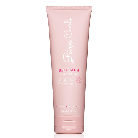 Rizos Curls Light Hold Gel - Flexible, Flake-Free, Frizz-Free Hold & Shine - Defines & Moisturizes Wavy, Curly, Coily 1a-4c Hair Types with Aloe Vera