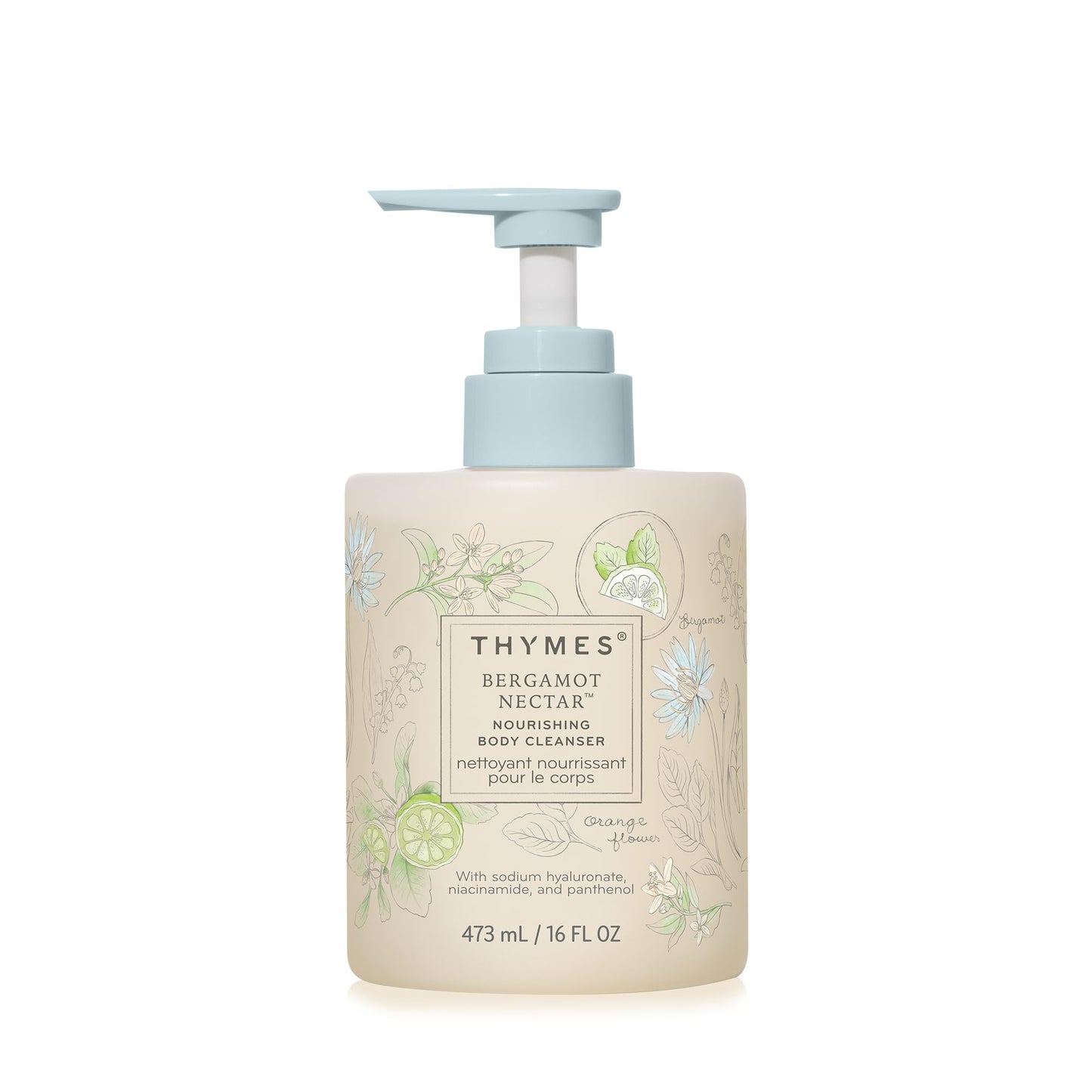 Thymes Nourishing Body Cleanser - Large Moisturizing Body Wash with Pump - Hydrating Cleanser - Notes of Bergamot, Orange Flower, Lemon, Lotus Beauty & Personal Care Thymes