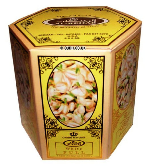 Al-Rehab White Full - 6ml (.2oz) Roll-on Perfume Oil by Al-Rehab (Crown Perfumes) (Box of 6)