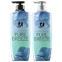 Elastine Perfumed Pure Breeze Shampoo & Conditioner Set 600ml x 2 K-Beauty Hair Treatment Silky Hair Care for Women and Men