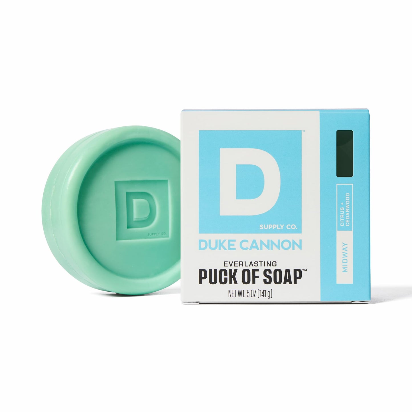 Duke Cannon Supply Co. Bar Soap Puck - Men's Rounded Bar Soap With Masculine Scents - Hydrating & Deep Cleaning - Disc-Shaped Mens Soap - All Skin