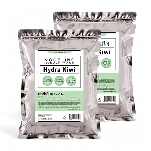 estheSKIN No.114 Hydra Kiwi Modeling Mask Powder for Professional Facial Treatment, 35 Oz. (2 pack)