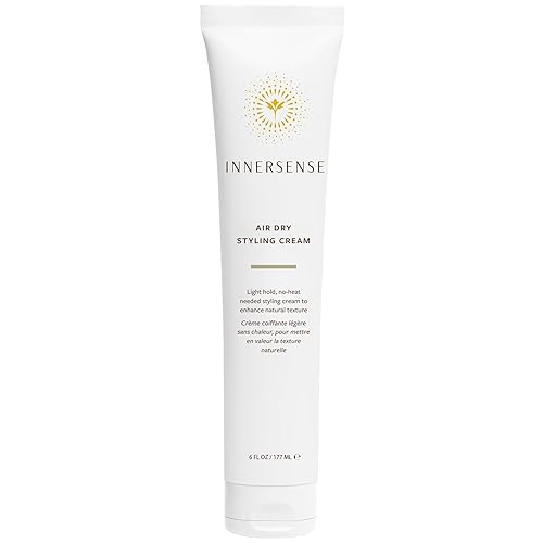 INNERSENSE Organic Beauty - Air Dry Styling Cream | Light-Hold, Reduce Frizz, Weightless Finish | Non-Toxic, Cruelty-Free, Clean Haircare (6 oz | 177