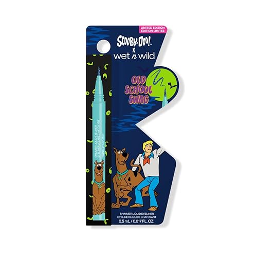 wet n wild Scooby Doo Old School Swag Shimmer Liquid Eyeliner - Glitter-Infused Formula for Bold Eye Looks, Easy Glide Precision Tip, Cruelty-Free