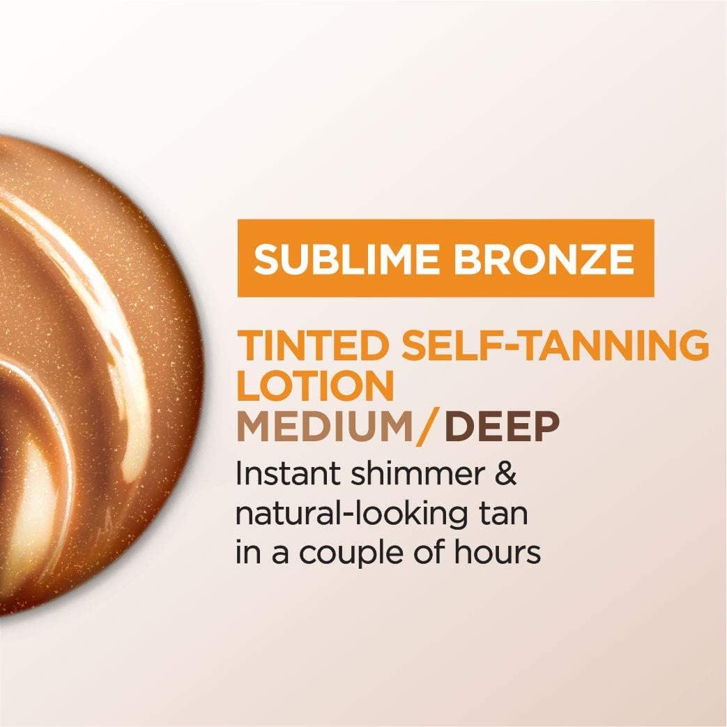 L'Oreal SUBLIME BRONZE Tinted Self-Tanning Lotion Medium Natural Tan 5 oz