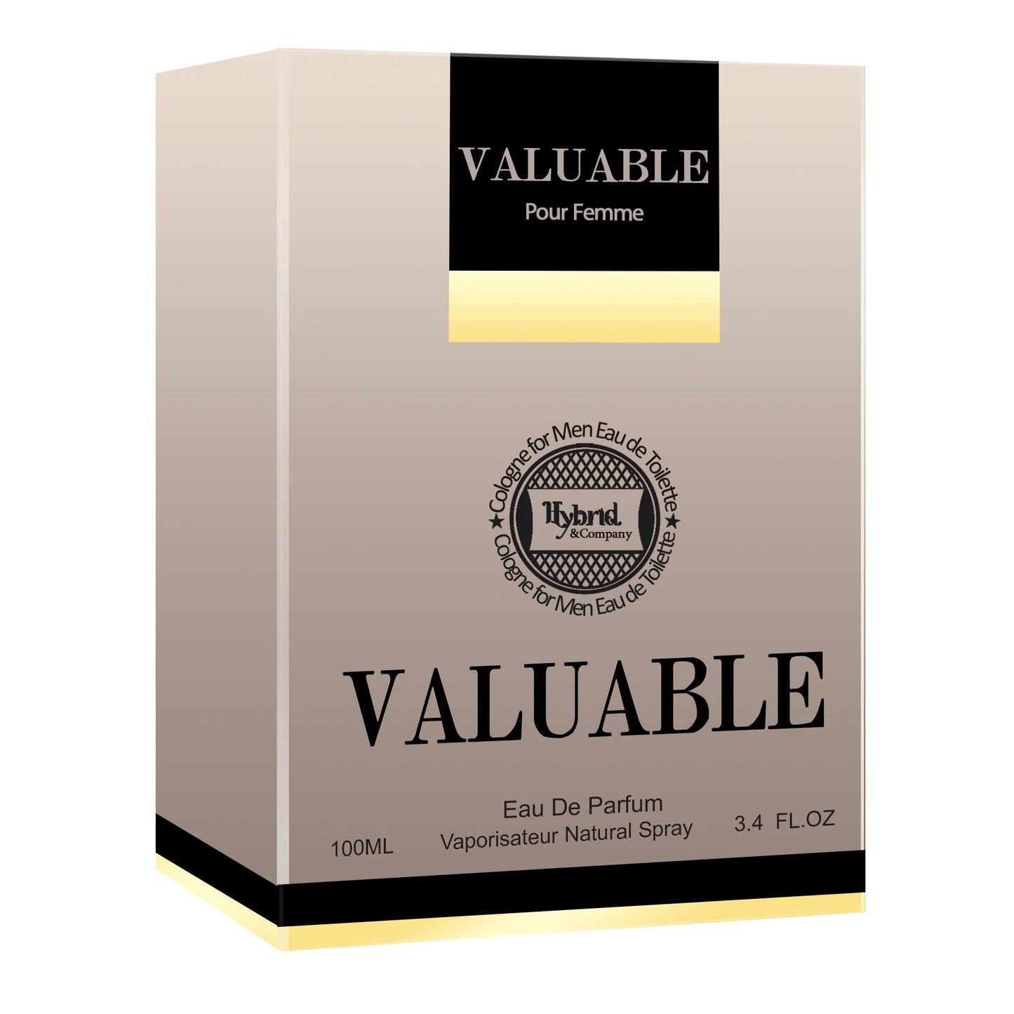 Hybrid & Company Valentine Pour Homme for Ceo Men’s Classic Scent Perfume Eau De Toilette Spray 100 ML