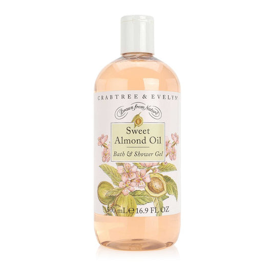 Crabtree & Evelyn Bath and Shower Gel, Sweet Almond Oil, 16.9 Fl Oz Beauty & Personal Care Crabtree & Evelyn