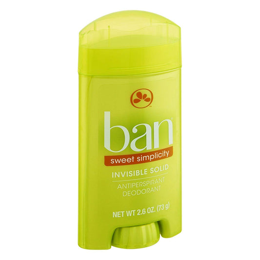 Ban Deodorant 2.6oz Invisible Solid Sweet Simplicity (2 Pack) Beauty and Personal Care Ban