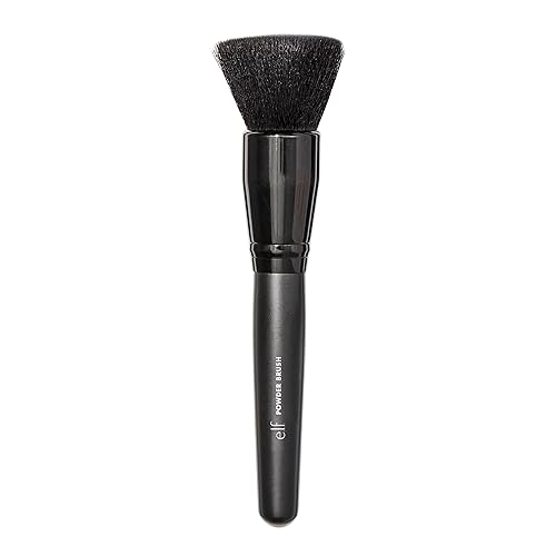 e.l.f. Cosmetics Studio Powder Brush, Creates a Professional Sculpted Look, Synthetic Bristles